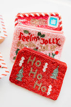 Load image into Gallery viewer, Santa Letter Sequin Coin Bag
