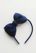 Load image into Gallery viewer, Sandy Headband - Navy Linen