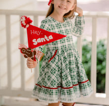 Load image into Gallery viewer, Holiday Flag - Hey Santa