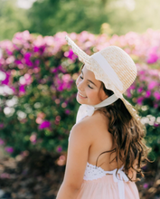 Load image into Gallery viewer, Paloma Straw Hat with ties