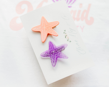 Load image into Gallery viewer, Starfish Clip SET of 2 - Mermaid Off Duty