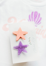 Load image into Gallery viewer, Starfish Clip SET of 2 - Mermaid Off Duty