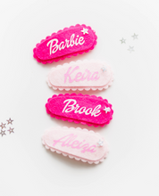 Load image into Gallery viewer, Personalized Hair Clip - Barbie Style