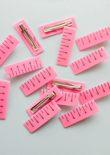 Load image into Gallery viewer, Pink Ruler - Hair Clip
