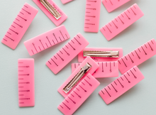 Load image into Gallery viewer, Pink Ruler - Hair Clip