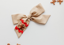 Load image into Gallery viewer, School Girl Bow - Gingerbread Tan PREORDER