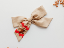Load image into Gallery viewer, School Girl Bow - Gingerbread Tan PREORDER
