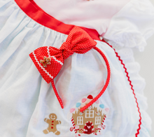 Load image into Gallery viewer, Sandy Headband - Gingerbread Polka Dot Red