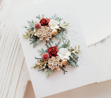 Load image into Gallery viewer, Merry - Floral Clips