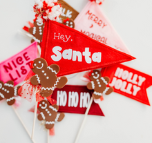 Load image into Gallery viewer, Holiday Flag - Hey Santa