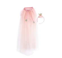 Load image into Gallery viewer, PRINCESS CAPE AND HEADBAND SET