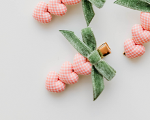 Load image into Gallery viewer, Heart Clip Gingham Pink