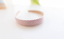 Load image into Gallery viewer, Emma Headband - Mauve Gingham