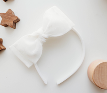Load image into Gallery viewer, Sandy Headband - White Polka Dot Tulle