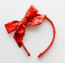 Load image into Gallery viewer, Tia Headband - Sparkly Red