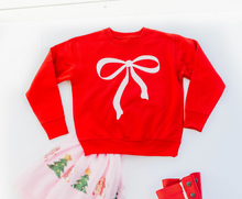 Load image into Gallery viewer, Cute Sweatshirt - Red and Pink Bow