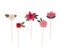 Load image into Gallery viewer, Floral Party Picks