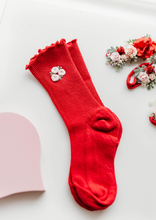 Load image into Gallery viewer, Cami Embroidery Sock - Valentines PREORDER