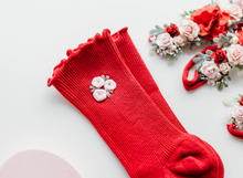 Load image into Gallery viewer, Cami Embroidery Sock - Valentines PREORDER
