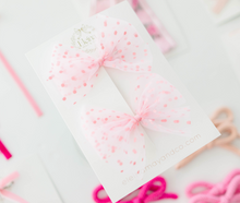 Load image into Gallery viewer, Honey Pigtails - Pink Polka Dot Tulle
