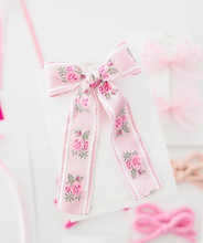 Load image into Gallery viewer, Freya Hair Bow - Pink Floral