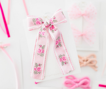 Load image into Gallery viewer, Freya Hair Bow - Pink Floral