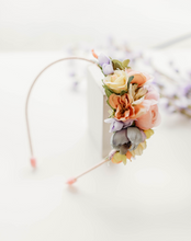 Load image into Gallery viewer, Leah Pastel Rainbow Floral Headband