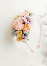 Load image into Gallery viewer, Leah Pastel Rainbow Floral Headband