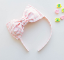 Load image into Gallery viewer, Sandy Headband - Pink Gingham