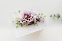 Load image into Gallery viewer, Je t'aime - Floral Clip Light Purple