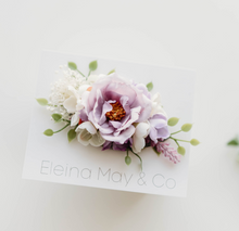 Load image into Gallery viewer, Je t'aime - Floral Clip Light Purple