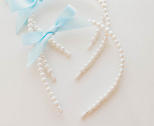 Load image into Gallery viewer, Pearls Headband - Little Bow