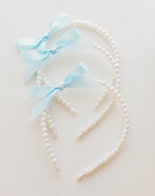 Load image into Gallery viewer, Pearls Headband - Little Bow