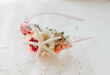 Load image into Gallery viewer, Leah Mermaid Headband - Starfish Pink Rose