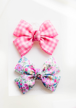 Load image into Gallery viewer, Olivia Hair Bow SET - Florals