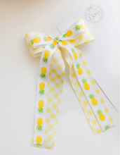 Load image into Gallery viewer, Bertie Hair Bow - Pineapple