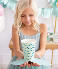 Load image into Gallery viewer, Mermaid Tail Paper Party Cups - 12 oz