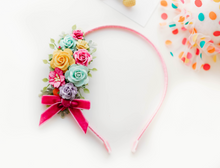Load image into Gallery viewer, Ella Headband Headband - Happy Rainbow