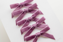 Load image into Gallery viewer, Little Tally Hairbow SET - Egg Plant