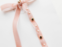 Load image into Gallery viewer, Tally hair bow - Blush Stars