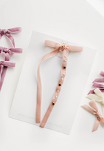 Load image into Gallery viewer, Tally hair bow - Blush Stars