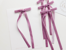 Load image into Gallery viewer, Tally hair bow - Egg Plant