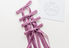 Load image into Gallery viewer, Tally hair bow - Egg Plant