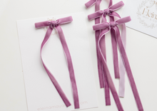 Load image into Gallery viewer, Tally hair bow - Egg Plant
