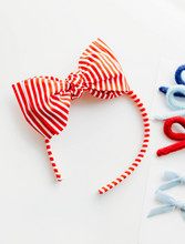 Load image into Gallery viewer, Sandy Headband - Red Stripes -PREORDER