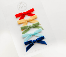 Load image into Gallery viewer, Little Tally Hairbow SET - Primary Rainbow