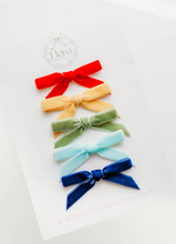 Load image into Gallery viewer, Little Tally Hairbow SET - Primary Rainbow