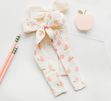 Load image into Gallery viewer, Coco Hair bow - Pink Apples