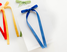 Load image into Gallery viewer, Tally hair bow - Navy
