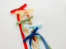 Load image into Gallery viewer, Tally Hairbow SET - Primary Rainbow